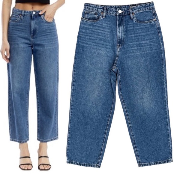 New blanknyc the Baxter ribcage straight leg no shadow medium wash jeans - Picture 1 of 8